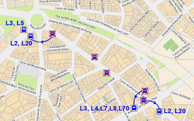 Canvis en les línies de bus per la pavimentació de Príncep de Viana, entre la plaça Europa i Prat de la Riba, a partir de dilluns.