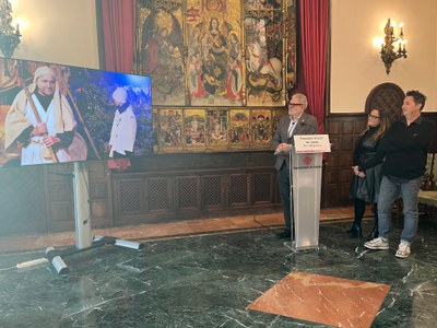 Durant la presentació s’ha pogut veure un vídeo promocional del Pessebre Vivent.