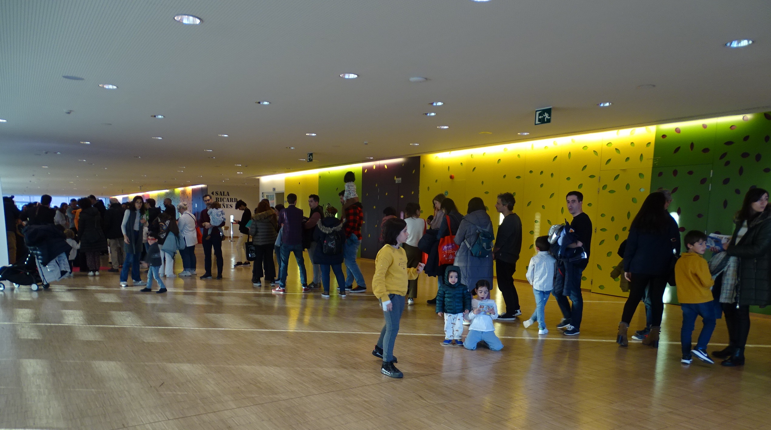 Cua d'aficionats als llibres de Pilarín Bayés esperen per rebre la seva signatura