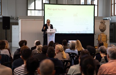 L'alcalde, Fèlix Larrosa, ha presentat el Pla Integral del Centre Històric en un acte al Mercat del Pla.