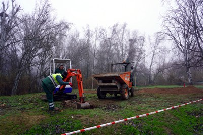 Operaris treballant en la plantació.