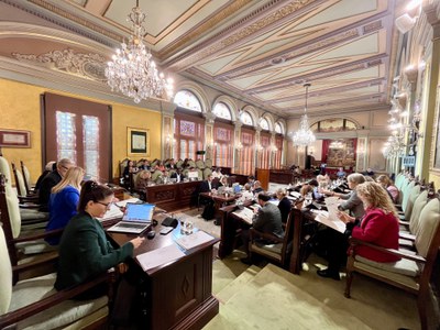 Ple Ordinari de l'Ajuntament de Lleida del mes d'octubre.