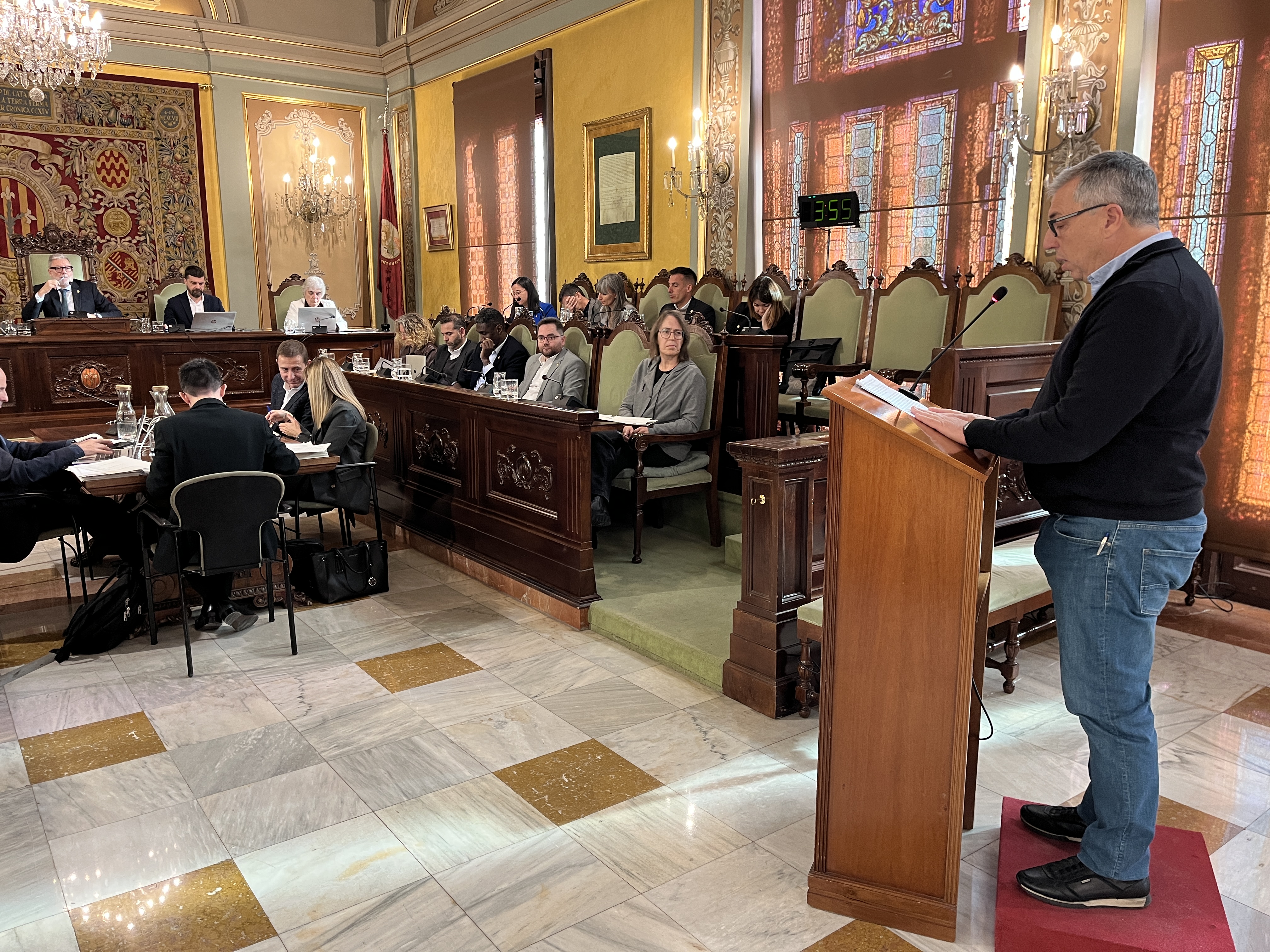 Intervenció del representant del club FIF Lleida, Juan Franqué