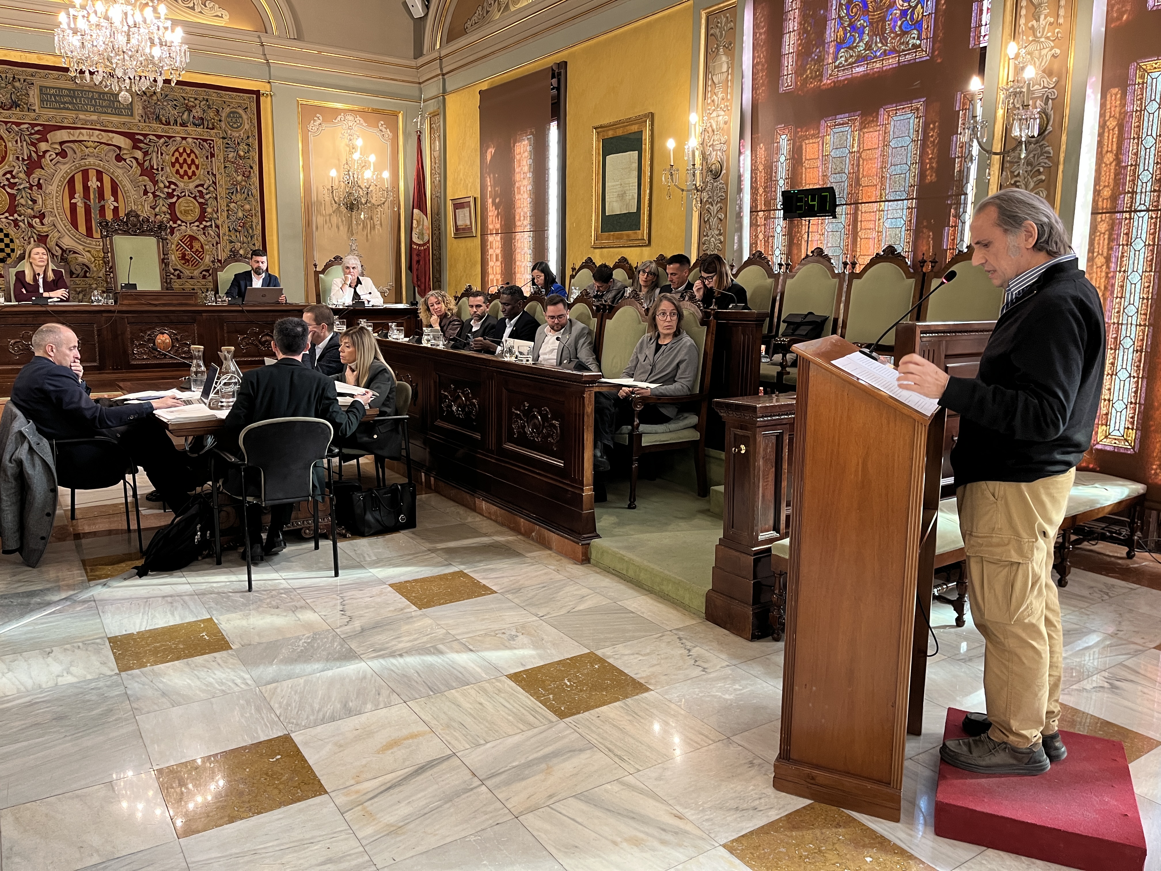 En nom de l'Associació Dret a Morir Dignament ha intervingut el voluntari Josep Lluís Cruz