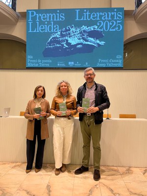 La roda de premsa de presentació dels Premis Literaris..