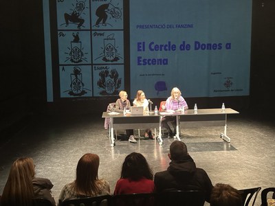 La tinent d’alcalde i regidora d’Educació, Cooperació, Drets Civils i Feminismes, Sandra Castro, ha assistit a la presentació del Fanzine “El cercle de Dones a Escena”, una publicació que ha impulsat el col·lectiu Dones a Escena al voltant dels casos de l’Aula de Teatre de Lleida.