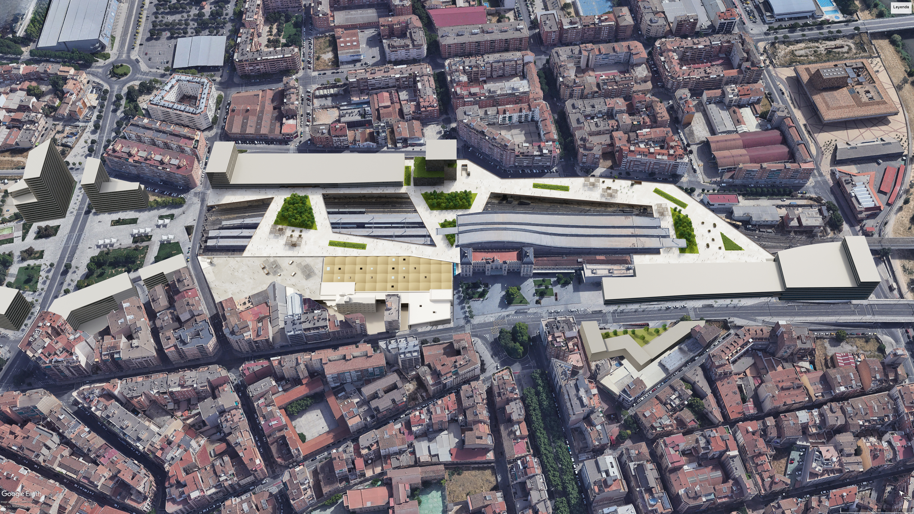 Imatge virtual del futur nou districte de l'estació