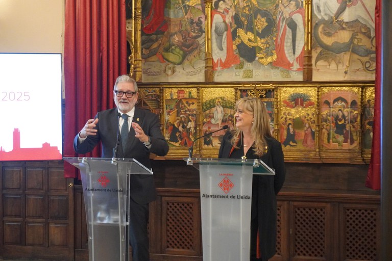 L'alcalde i la portaveu de Junts han presentat avui el projecte de pressupostos