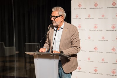 L'alcalde durant la seva intervenció a la jornada sobre prostitució.