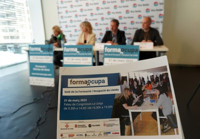 Presentació del FormaOcupa, saló de la Formació i Ocupació de Lleida.
