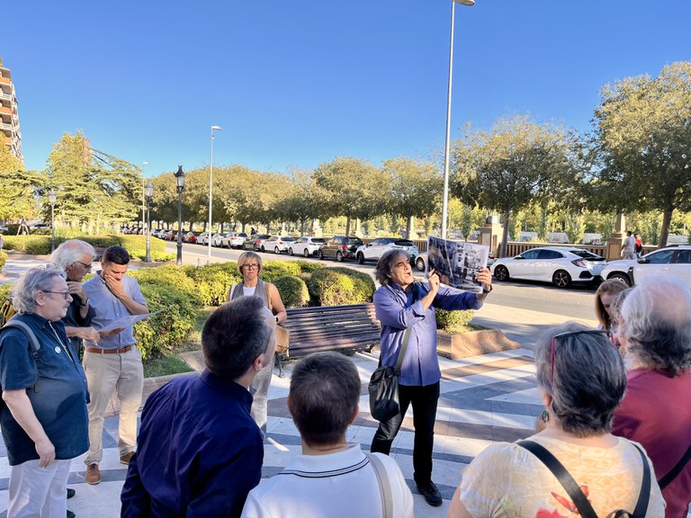 El grup ha fet parada a la plaça de la Pau