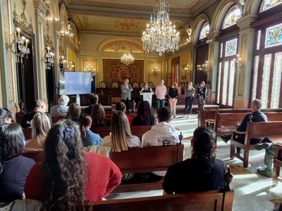 La tinent d'alcalde Sandra Castro ha adreçat unes paraules als assistents.