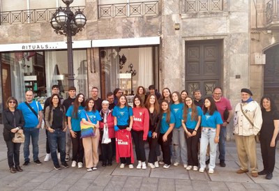 En el recorregut per les 31 Stolpersteine de Lleida, hi han participat ciutadania en general i alumnat que va viatjar a Mauthausen pels actes del 79è….