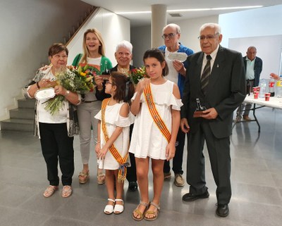 El lliurament dels homenatges a la gent gran de l'Ereta, amb la presència de la tinent d'alcalde Begoña Alonso. ..