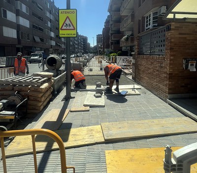 Imatge del desenvolupament de les tasques.