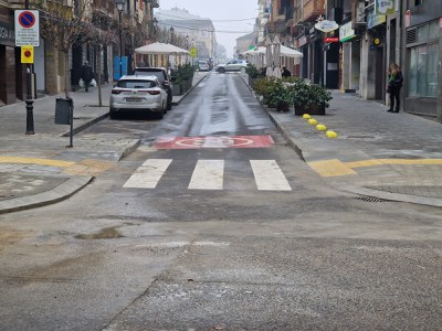 La nova entrada al carrer Sant Martí.