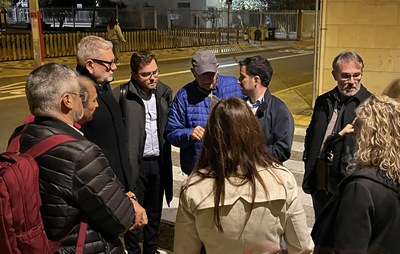 En la visita d'avui s'ha explicat que el nou contracte destinarà 31,2 milions d’euros en 12 anys a la millora de l’enllumenat a Lleida..