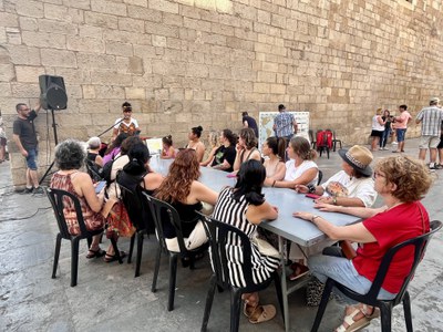 Taller “Crea el teu turbant” a càrrec de Touki Yere.