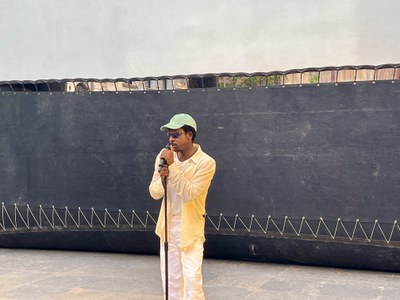 Kelly Isaiah durant el concert de cloenda.