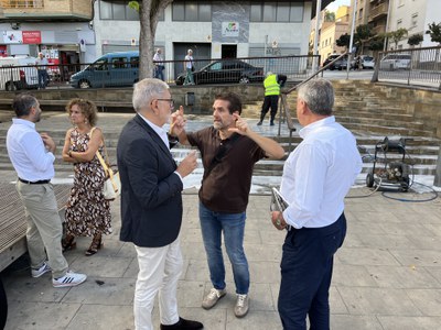 Un moment de la visita d'avui.