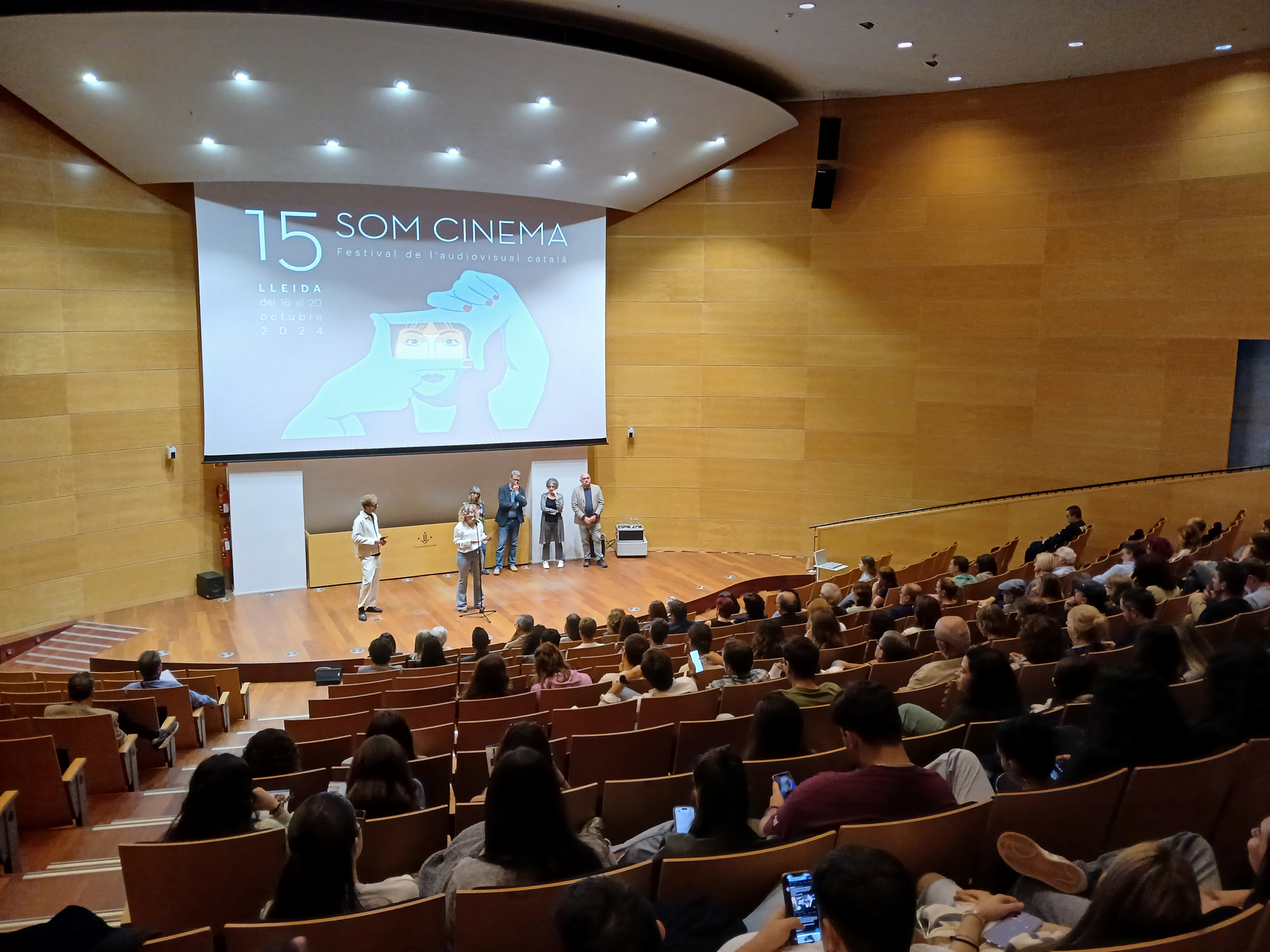 La inauguració del Som Cinema s'ha fet a l'auditori del Centre de Cultures del Campus de Cappont de la UdL