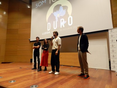 La inauguració del Som Cinema ha comptat amb el director i actors del film inaugural, "Duro".