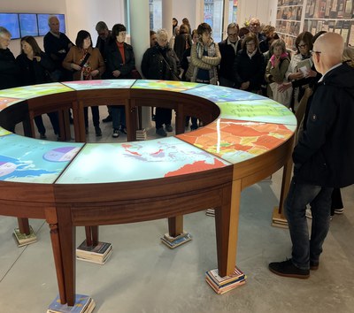 Sortida a Barcelona dels Amics de La Panera, organitzada pel Centre d'Art La Panera. A la foto, galeria PratsNoguerasBlanchard i Bombon Projects..