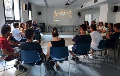 Sessió formativa del programa Nits Q Lleida, aquesta setmana.