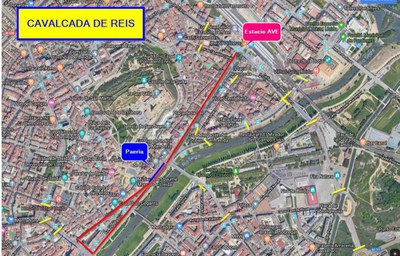 El recorregut de la Cavalcalda..