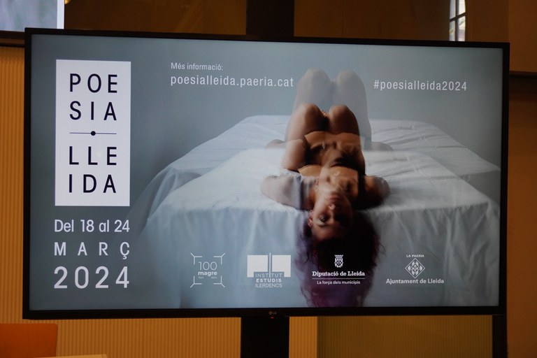 El festival Poesia Lleida 2024 desplegarà el seu programa des del 18 fins els 24 de març