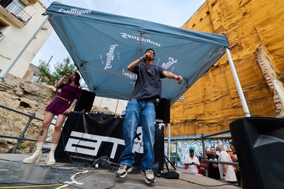 El 7è Festival de Cultura Urbana, a l'escenari de c. Cavallers.