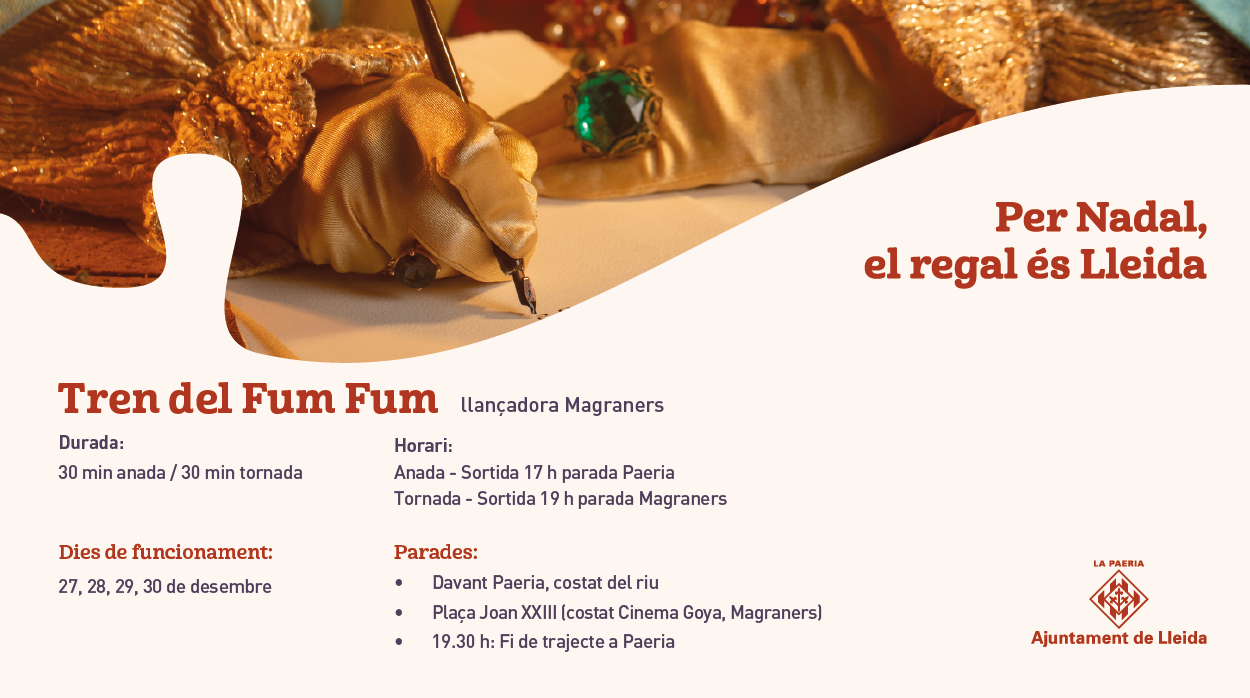 El trenet Fum Fum estarà operatiu des del 27 fins el 30 de setembre