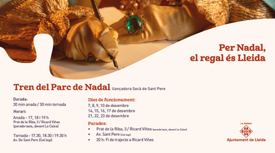 El dia 7 iniciarà recorregut el Trenet del Parc de Nadal.