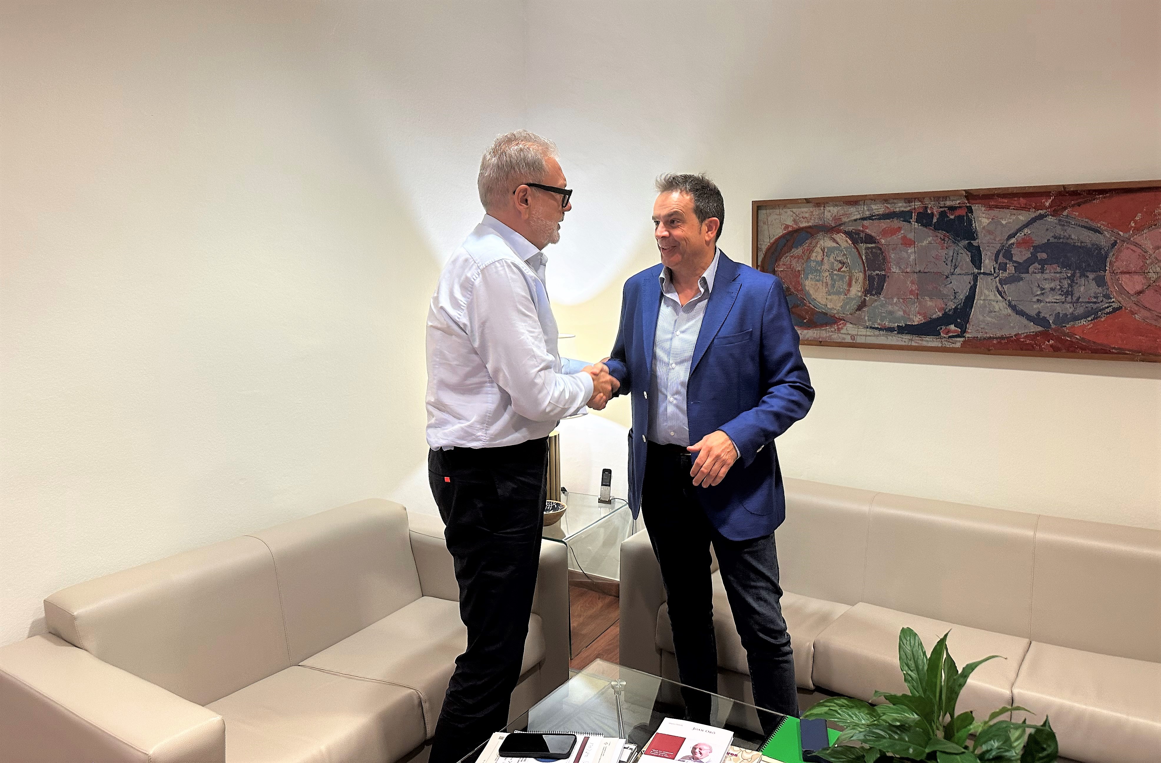 Reunió amb el director d’Agrotecnio, Centre de Recerca en Agrotecnologia, José Antonio Bonet