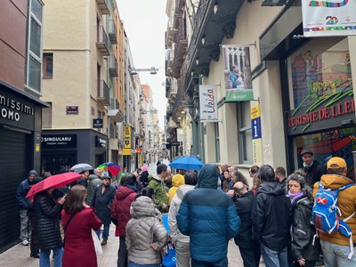La pluja no ha estat objecte per a les visites turístiques a Lleida..