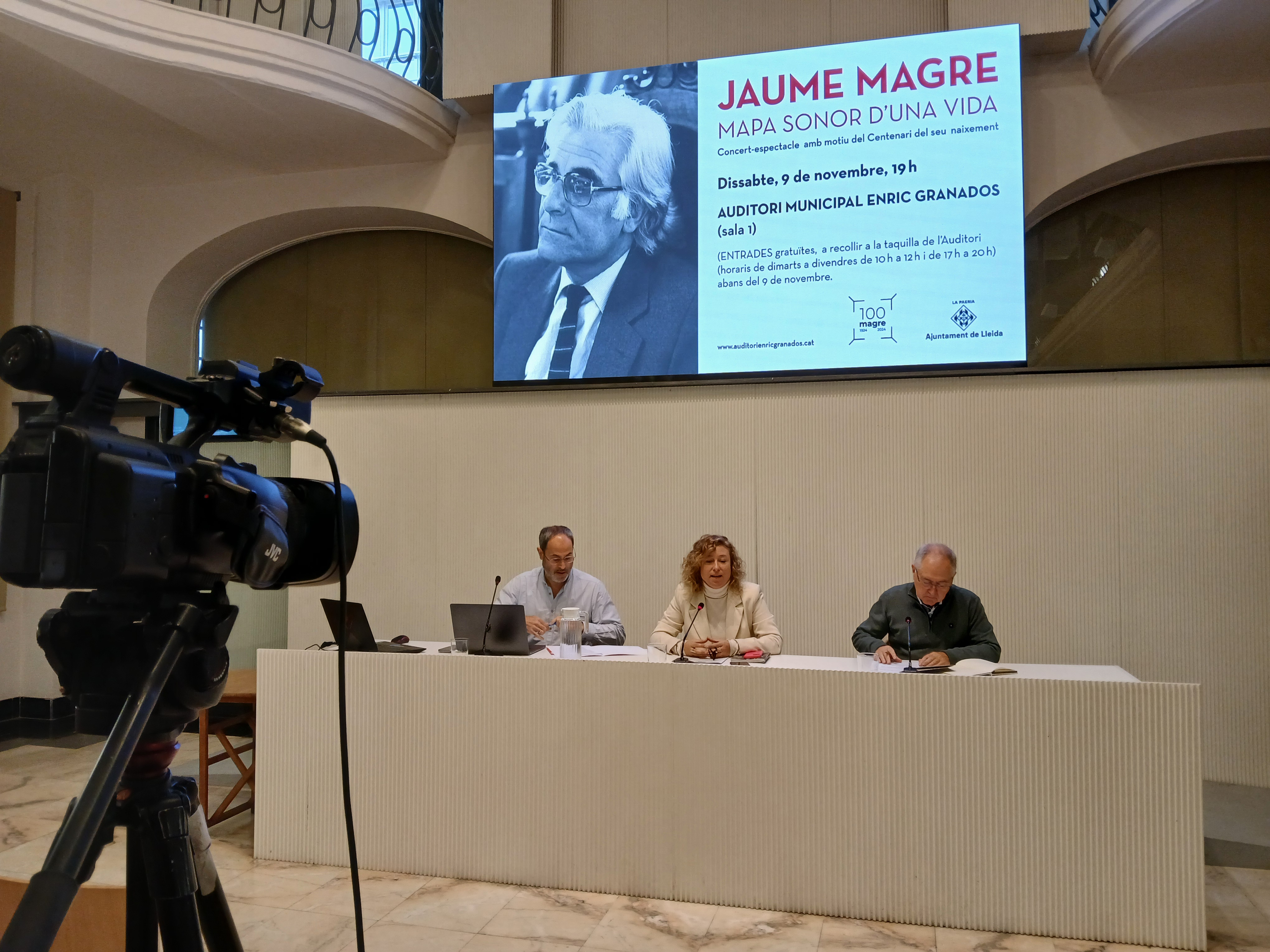 La presentació de "Jaume Magre. Mapa sonor d'una vida" s'ha fet a la sala Alfred Perenya