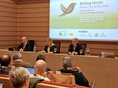 Imatge de l'acte d'inauguració del II Birding Fòrum, a Lleida..