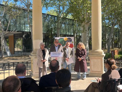 L'alcalde ha presentat el programa de la Festa Major a la Glorieta dels Camps Elisis.