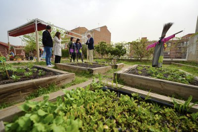 El pati de l'EBM del Secà de Sant Pere, un dels més grans del conjunt d'escoles bressols municipals de la ciutat.