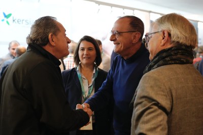 L'alcalde, Miquel Pueyo, ha saludat els congressistes i expositors de Porciforum 2023.