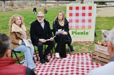 La presentació del pícnic s'ha fet al marge esquerre del riu, on tindrà lloc l'activitat el dissabte 29 de març..