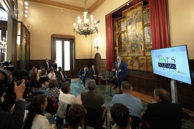 El Saló del Retaule ha estat el marc per a la presentació del projecte Joves Solidaris.