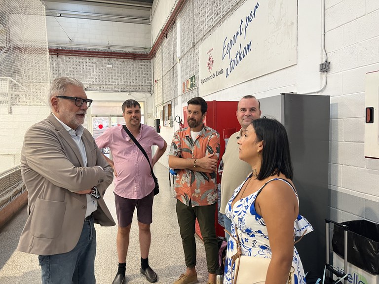 L'alcalde ha saludat la nova junta directiva del Club Patins Bordeta