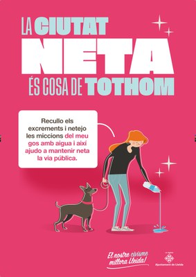 Recullo els excrements i netejo les miccions del meu gos amb aigua i així ajudo a mantenir neta la via pública..
