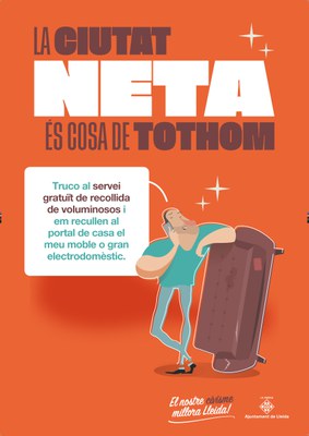 Truco al servei gratuït de recollida de voluminosos i em recullen al portal de casa el meu moble o gran electrodomèstic..