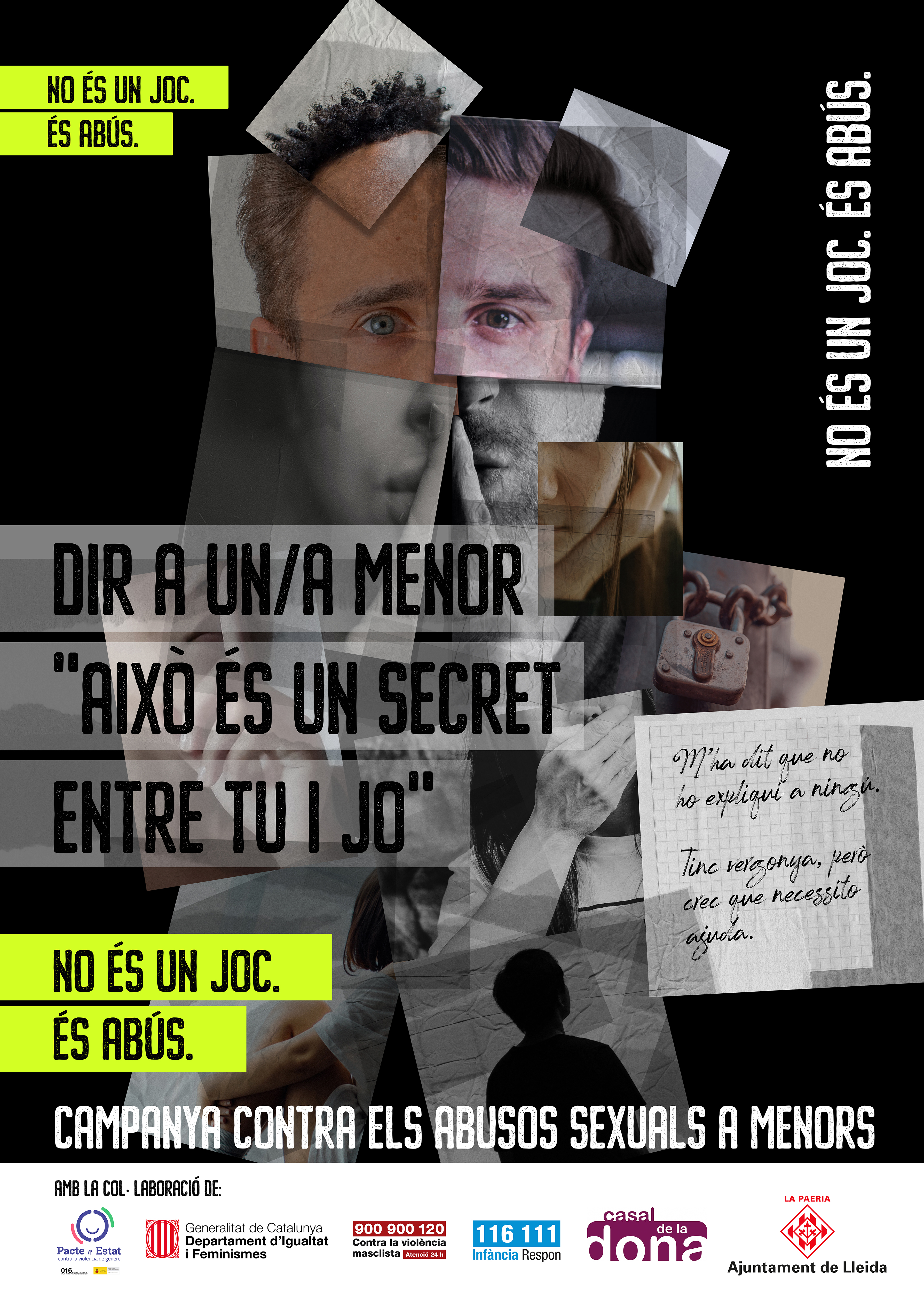 Dir a un/a menor "Això és un secret entre tu i jo" no és un joc. És abús.