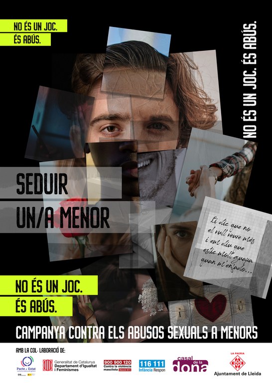Seduir un/a menor no és un joc. És abús.