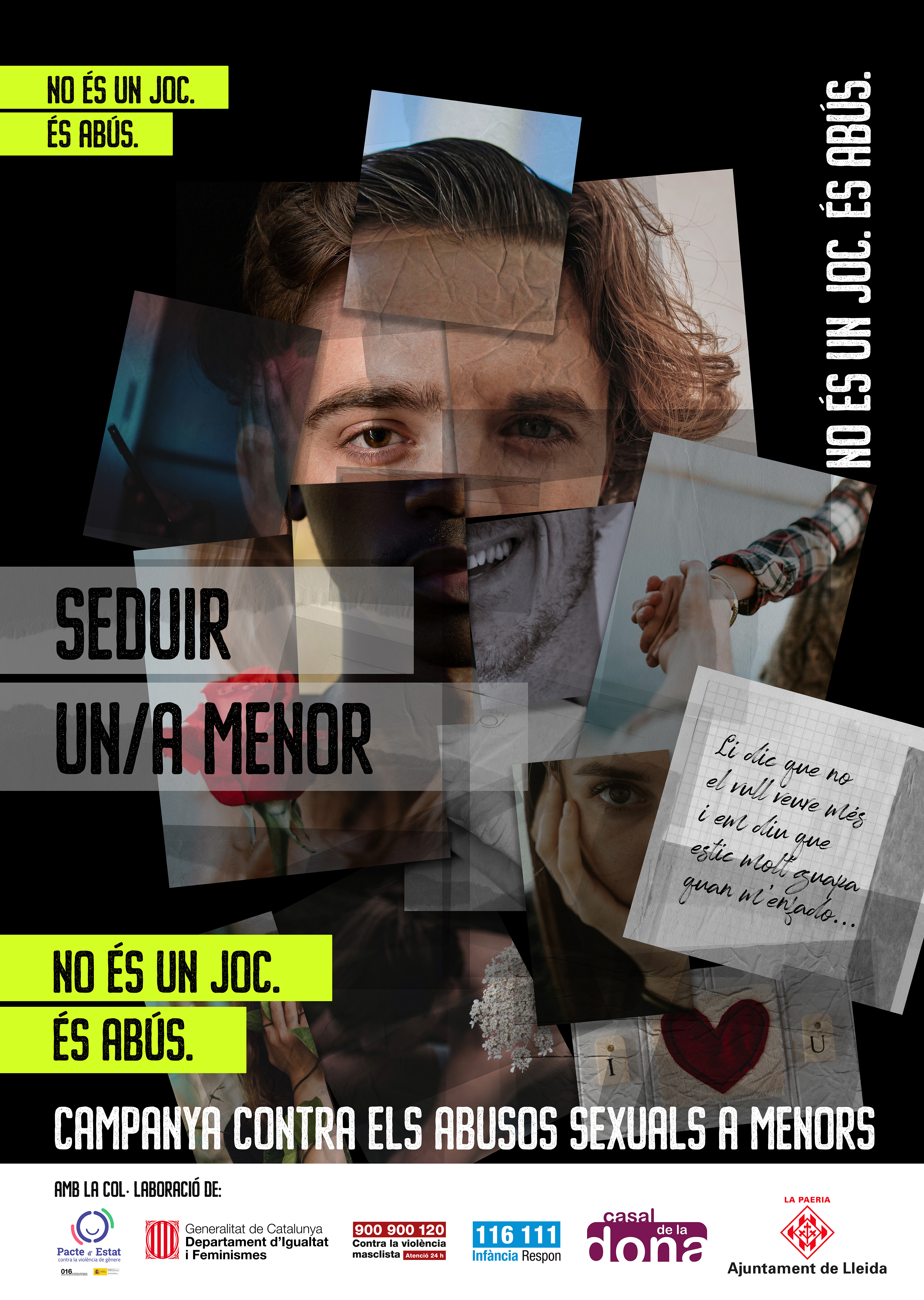 Seduir un/a menor no és un joc. És abús.