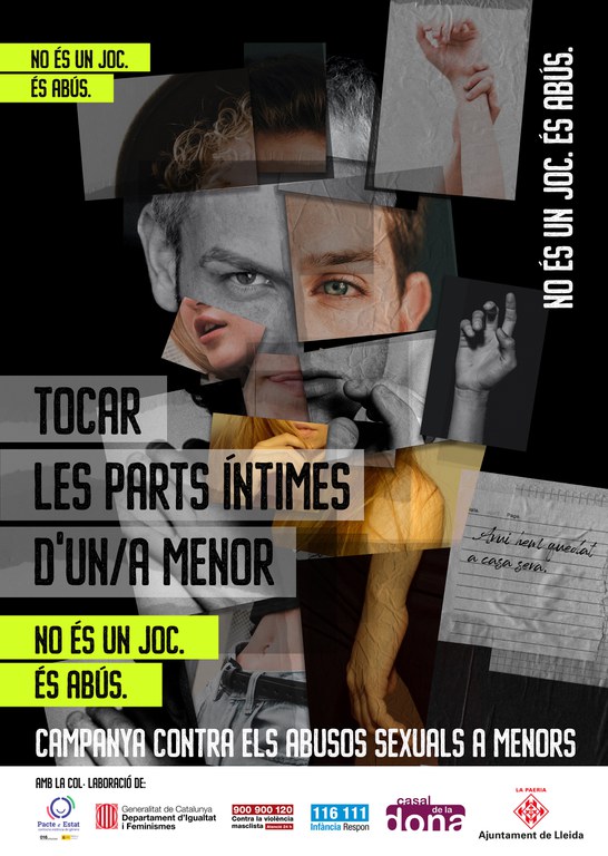 Tocar les parts íntimes d'un/a menor no és un joc. És abús.