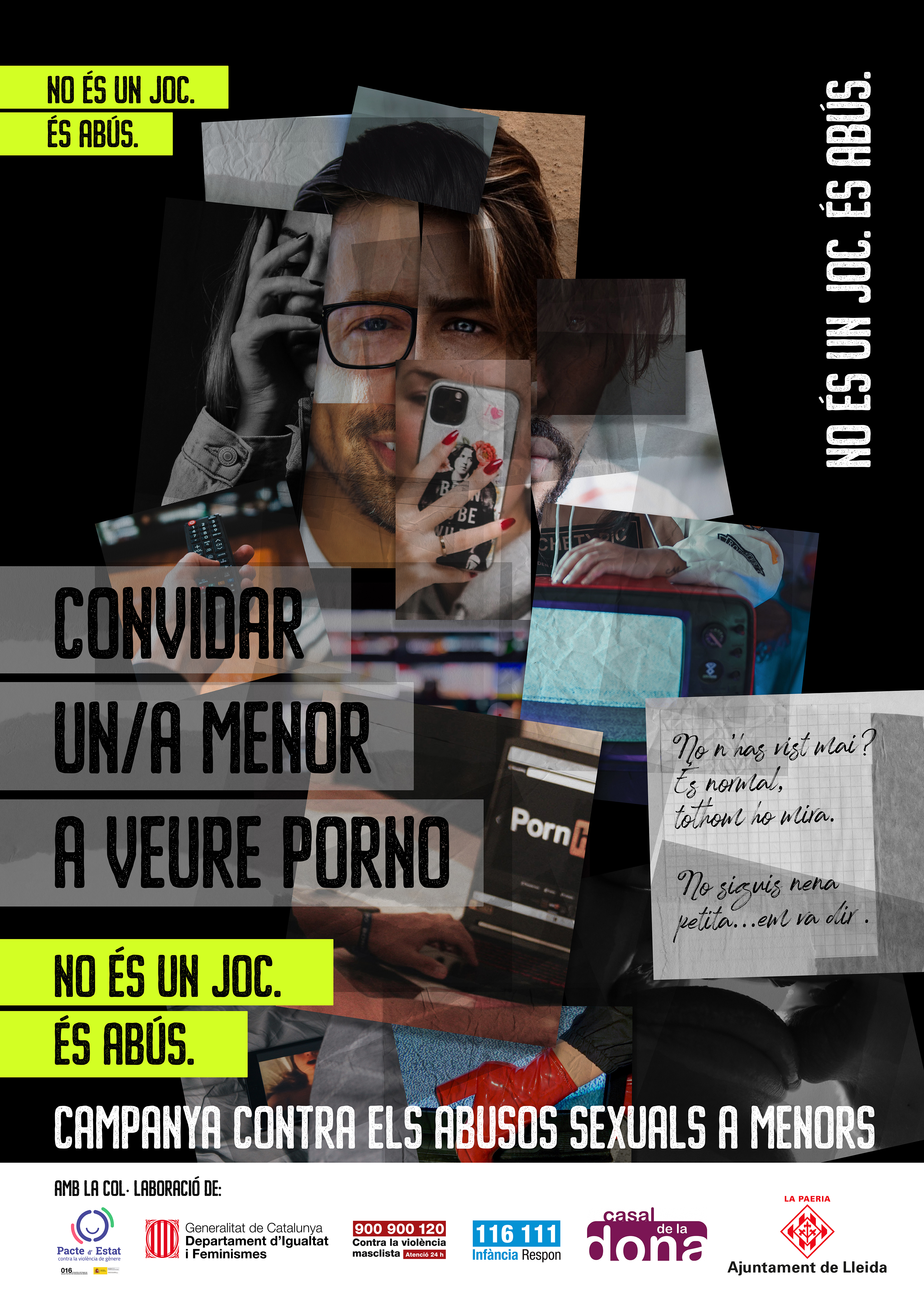 Convidar un/a menor a veure porno no és un joc. És un abús.
